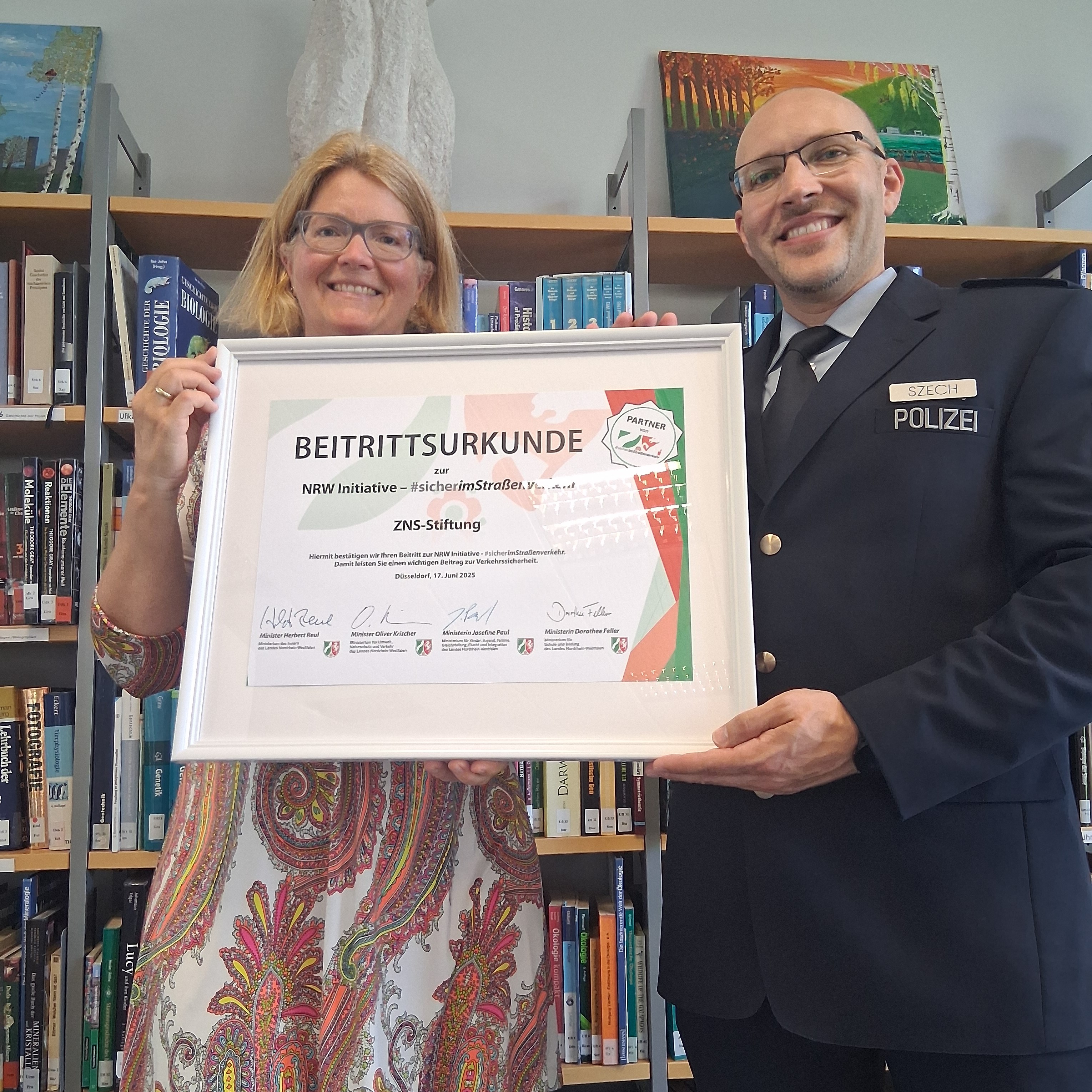Beitritt der ZNS-Stiftung