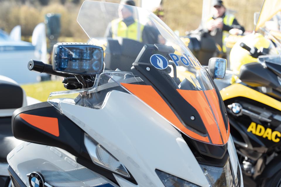 Polizeimotorrad aus Belgien