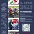 Plakat zum Start in die Motorradsaison 2025